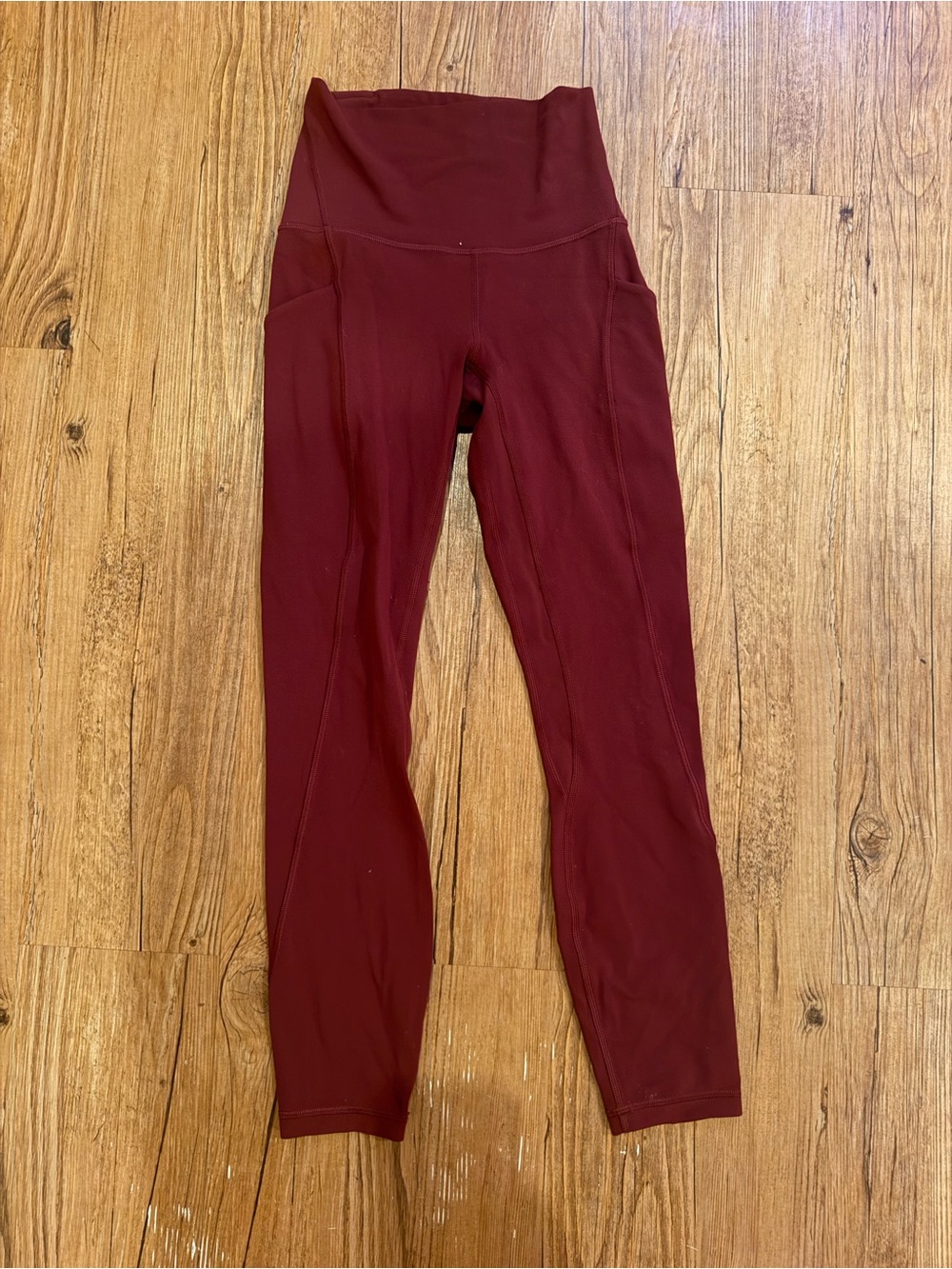 Lululemon Align Red Merlot Women's Leggings with Pockets